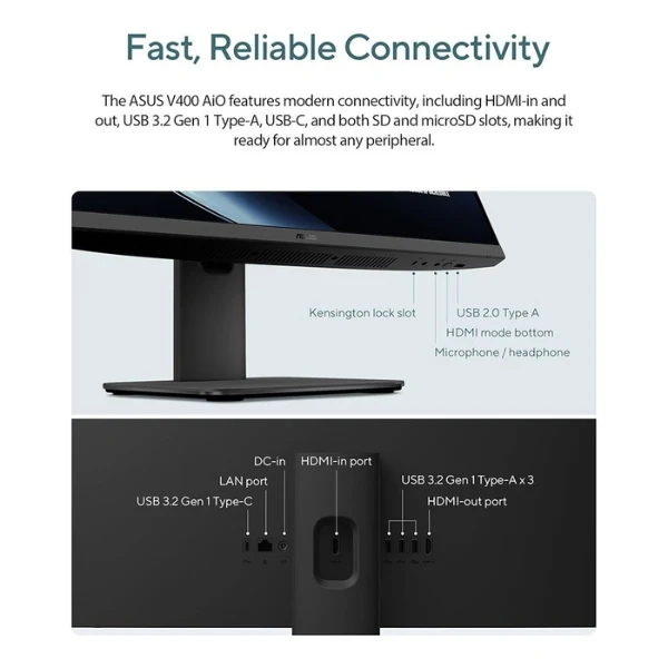 All in One ASUS V400 V470VA-DS504T 27" Touch Screen Intel Core i5 13ª generación 16 GB RAM 1 TB SSD Intel UHD Graphics - Image 3