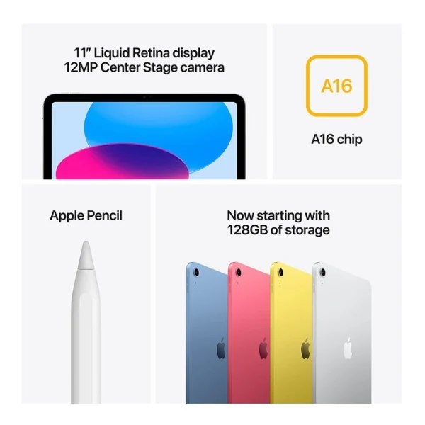 Tablet Apple iPad 11" - A16 - Wi-Fi - 128GB - (2025) - Pink - MD4E4LL/A - Image 3