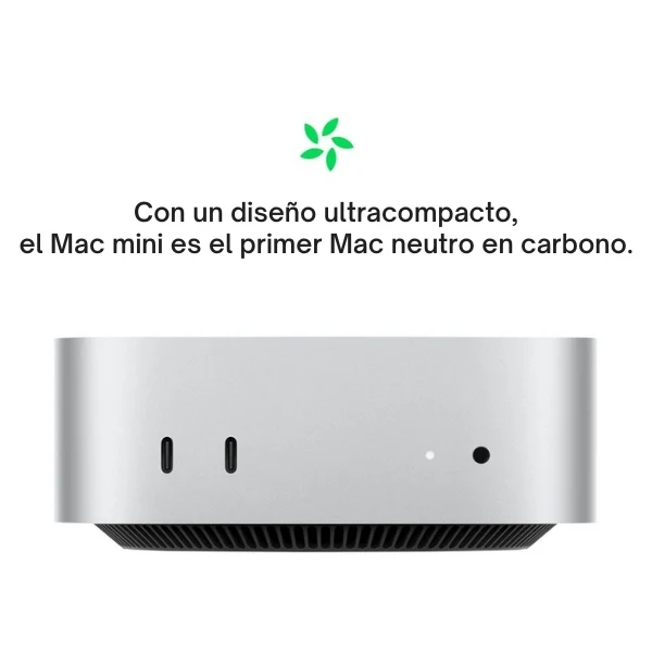 Mac mini Apple M4 (Late 2024) - Chip M4 10 Núcleos - 16GB Memoria Unificada - 1TB SSD - GPU 10 Núcleos - Plata - Z1CF0001C - Image 4