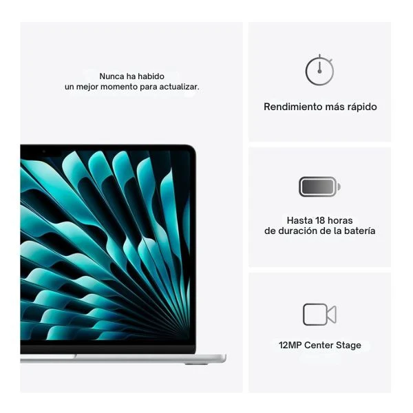 Laptop Apple MacBook Air 13 MW103LL/A Pantalla 13.6" - M4 - 16GB Memoria - 512GB SSD - 10-Core GPU - Starlight - Image 3