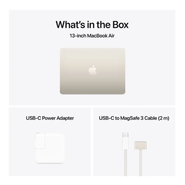Laptop Apple MacBook Air 13 MW103LL/A Pantalla 13.6" - M4 - 16GB Memoria - 512GB SSD - 10-Core GPU - Starlight - Image 8