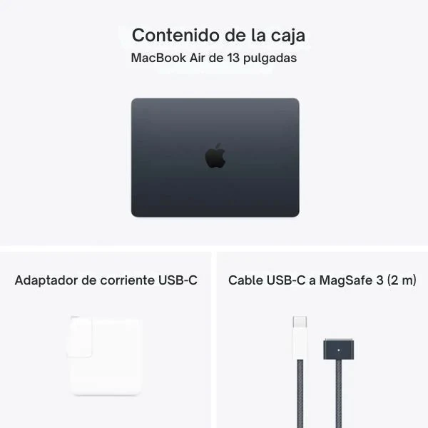 Laptop Apple MacBook Air 15 MW1L3LL/A Pantalla 15.3" Liquid Retina - M4 - 16GB Memoria - 256GB SSD - 10-Core GPU - Midnight" - Image 10