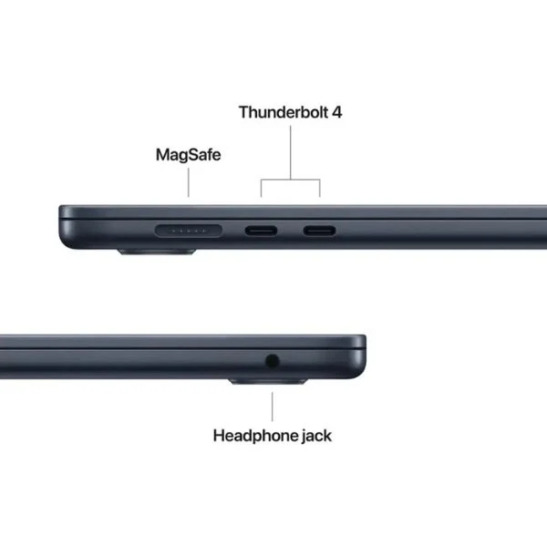 Laptop Apple MacBook Air 15 MW1L3LL/A Pantalla 15.3" Liquid Retina - M4 - 16GB Memoria - 256GB SSD - 10-Core GPU - Midnight" - Image 4