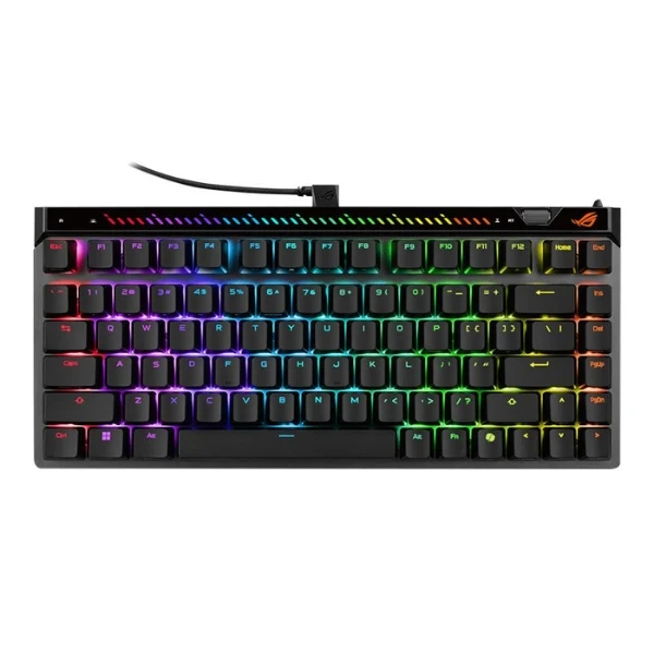 Teclado gaming cableado ASUS ROG Falchion Ace 75 HE RGB con switches magnéticos Hall Effect - FALA75HE/B/ABS - Negro