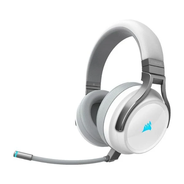 Audifono Inalambrico Corsair Virtuoso RGB - Sonido envolvente 7.1 de alta fidelidad - espuma viscoelástica Color Blanco - Image 2