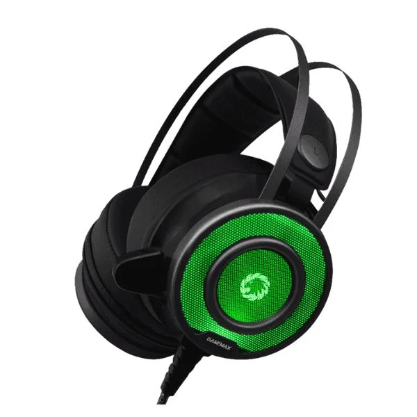 Audífonos Gaming GameMax G200 Pro - 50mm - LED 7 Colores - 3.5mm - USB - Cancelación de Ruido - Negro - Image 2