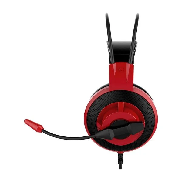 Audifono - Microfono MSI DS501 Gaming Jack 3.5mm Color Rojo y Negro - Image 4