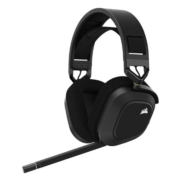 Audifonos Corsair inalámbricos HS80 RGB para juegos, Dolby Atmos, micrófono, compatible con iCUE, PC, Mac, PS5, PS4