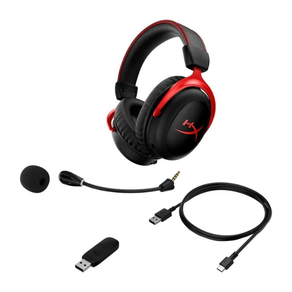Audifonos HyperX Cloud II Gaming 7.1 Sonido Envolvente, Inalambricos, Durable Aluminum , PC, PS5, PS4, Xb Rojo - Image 6
