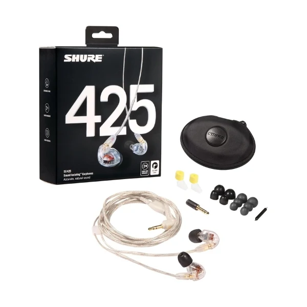 Audífonos in-ear Shure SE425 PRO con cable – Transparente - Image 3