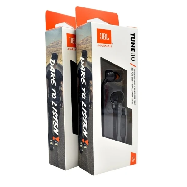 Audífonos JBL Tune 110 In-Ear Cableados con Conector 3.5mm - Negro - Image 4