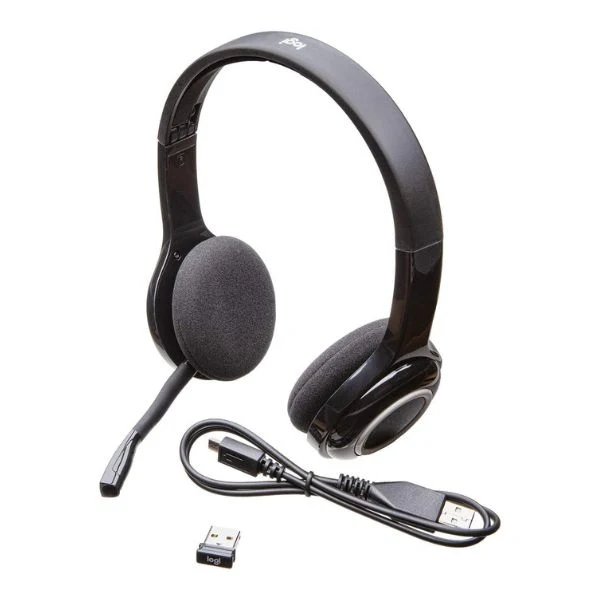 Audifonos Logitech H600 Microfono Inalambricos Negro Azul 981-000342 - Image 2