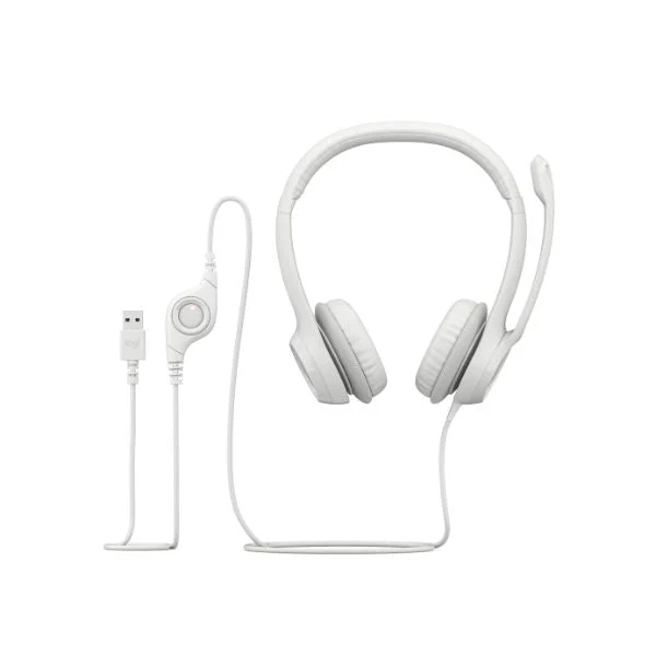 Audífonos - Micrófono Logitech H390 USB Blanco - Image 4