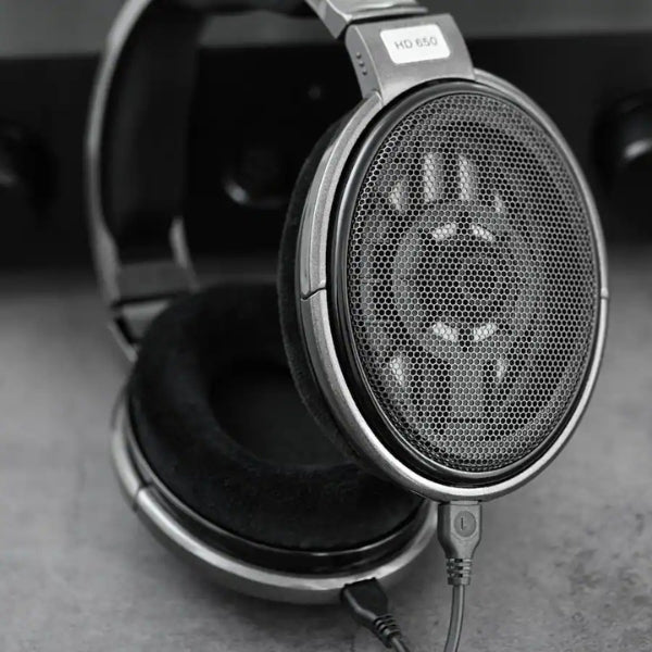 Audífonos Sennheiser HD 650 Hi-Res Audiophile Open Back Headphone Quality Transducer and Diaphragm - Gray - Image 5