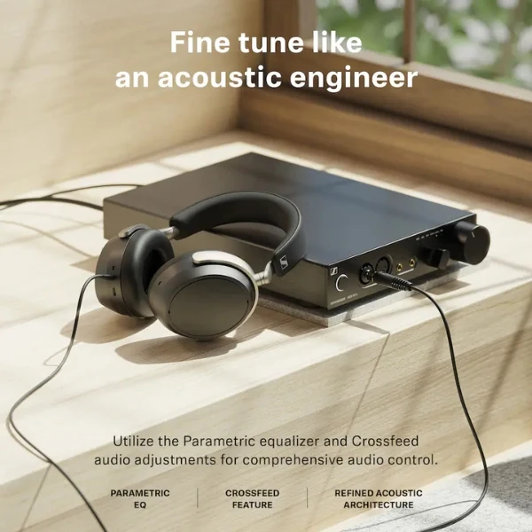 Audífonos Sennheiser HDB 630 Around-the-ear Bluetooth Wireless Headphones - Black - Image 6