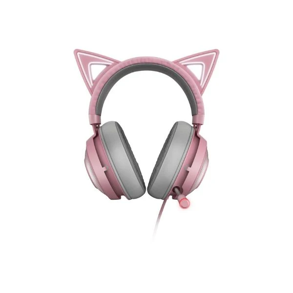Audifonos USB Razer Kraken Kitty RGB Sonido envolvente espacial THX 7.1 - Iluminación Chroma RGB - Micrófono retráctil RZ04-02980200-R3M1 - Image 2