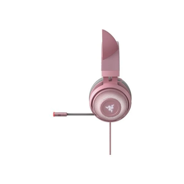 Audifonos USB Razer Kraken Kitty RGB Sonido envolvente espacial THX 7.1 - Iluminación Chroma RGB - Micrófono retráctil RZ04-02980200-R3M1 - Image 3
