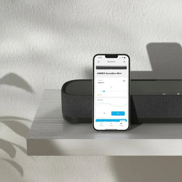 Barra de sonido Sennheiser AMBEO Soundbar Mini Compact Device with Adaptive Features and Multiple Connectivity - Black - Image 8