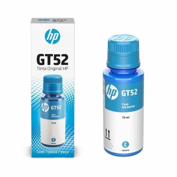 Botella de Tinta Original HP GT52 Cian M0H54AL - Image 2