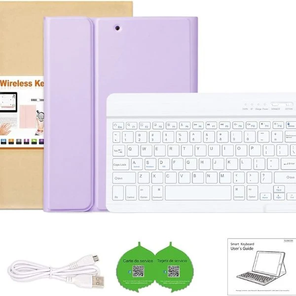 Funda BQSS de teclado para iPad de 10.2P Gen 9ª/8ª/7ª, teclado magnético inalámbrico bluetooth, soporte para lapiz - Image 2