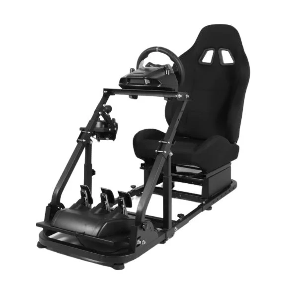 Cabina Marada Racing (Cockpit 30) Ajustable y Plegable – Compatible con Logitech G25, G27, G29, G920 – Incluye Asiento