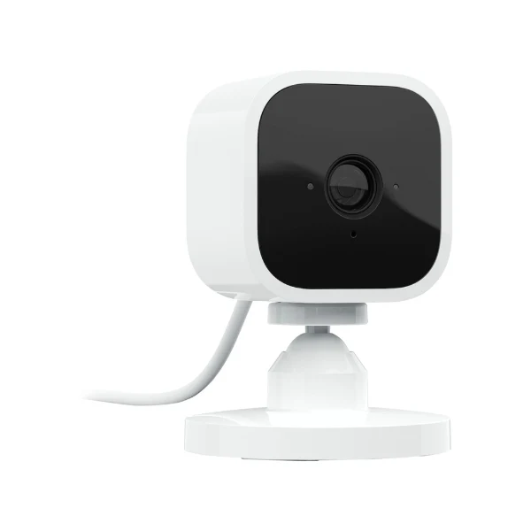 Cámara de seguridad inteligente Blink Mini compacta 2 unid interiores video HD 1080 detección movimiento Alexa Blanca - Image 2