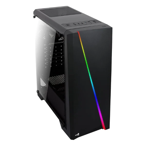 Case AeroCool Cylon RGB Mid Tower with Acrylic Side window, Black - Image 4