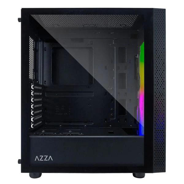 Case gaming AZZA CELESTA 340F - Mid Tower - ATX - Negro - 3x USB - HD Audio - Fan ARGB - Vidrio Templado - Image 4