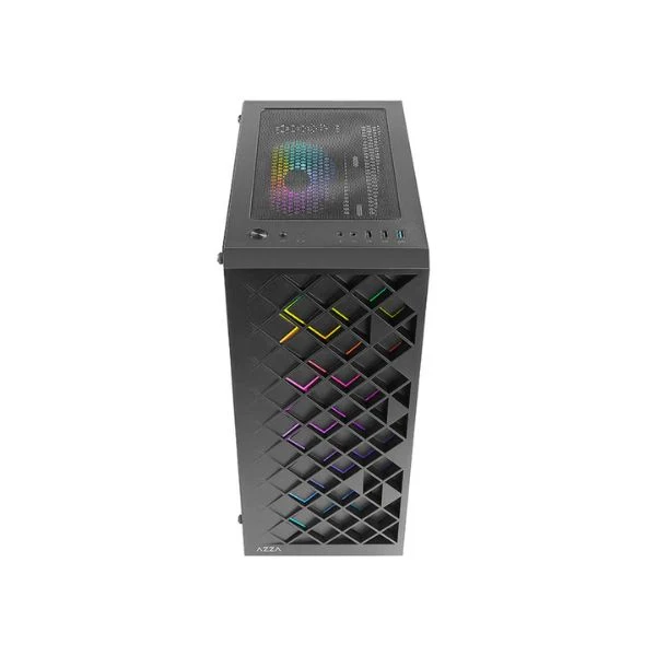 Case gaming AZZA SPECTRA 280B - Mid Tower - ATX - Negro - 3x USB - HD Audio - Fan ARGB - Vidrio Templado - Image 4