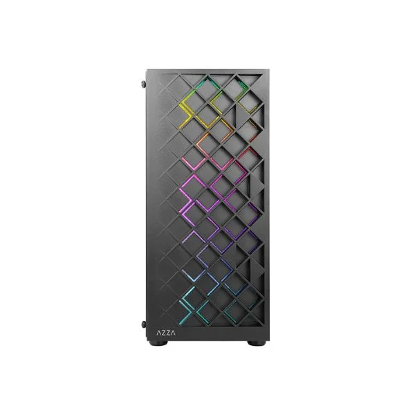 Case gaming AZZA SPECTRA 280B - Mid Tower - ATX - Negro - 3x USB - HD Audio - Fan ARGB - Vidrio Templado - Image 5