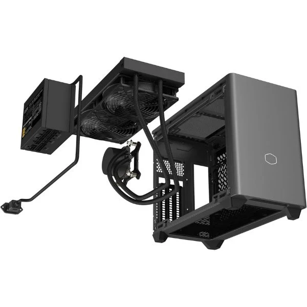 Case Cooler Master MasterBox NR200 Mini-ITX - 2xUSB 3.2 - HD Audio - Soporte Radiador - Vidrio y Malla - Negro - Image 5