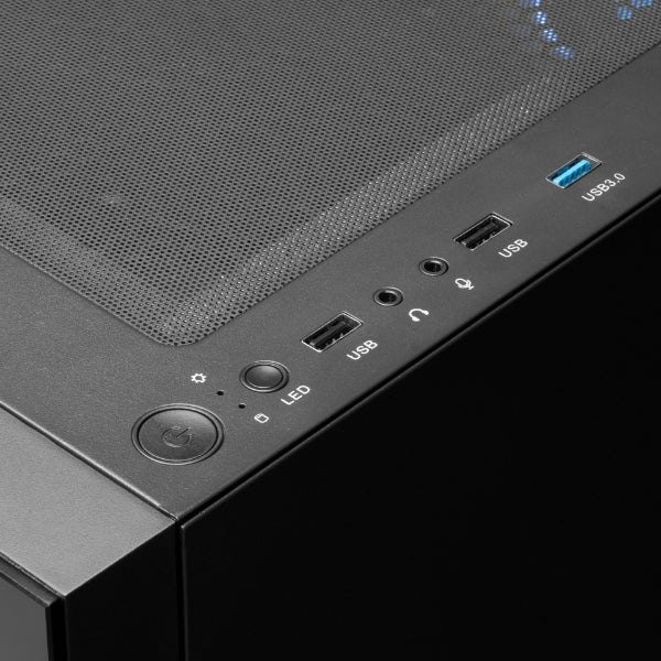 Case Gamdias Gaming Talos E3 ATX/ 3xUSB/ HD Audio / 3xFAN ARG 12CM/ Frontal y lateral Vidrio Templado Negro - Image 4