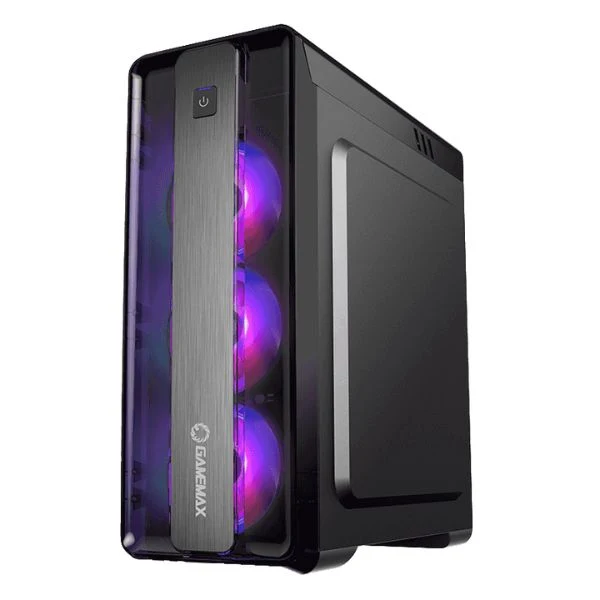 CASE GAMEMAX MOONLIGHT ATX NEGRO 2xUSB/ 1 HD AUDIO/ 4xFAN ARGB/ LATERAL ACRILICO - Image 2