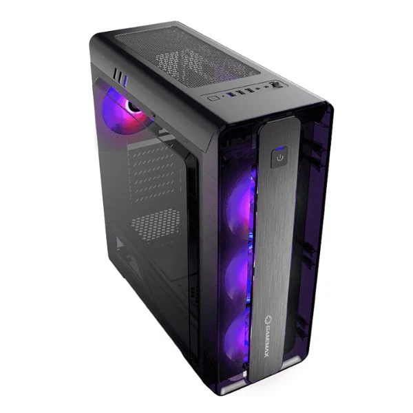 CASE GAMEMAX MOONLIGHT ATX NEGRO 2xUSB/ 1 HD AUDIO/ 4xFAN ARGB/ LATERAL ACRILICO - Image 3