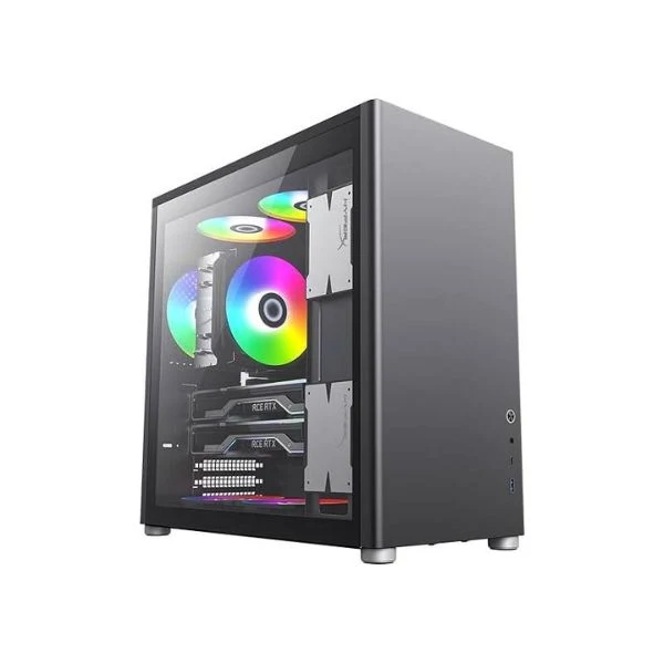 Case gaming GAMEMAX Spark Pro/ Mid Tower/ ATX/ Chasis Modular/ Vidrio Templado/ USB 3.0 + Type-C/ Negro