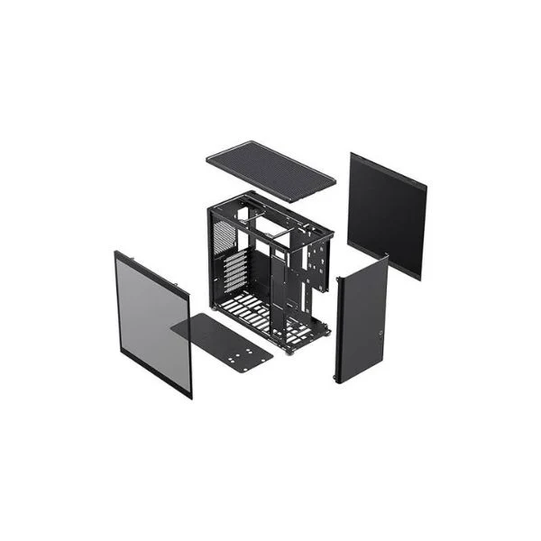 Case gaming GAMEMAX Spark Pro/ Mid Tower/ ATX/ Chasis Modular/ Vidrio Templado/ USB 3.0 + Type-C/ Negro - Image 3