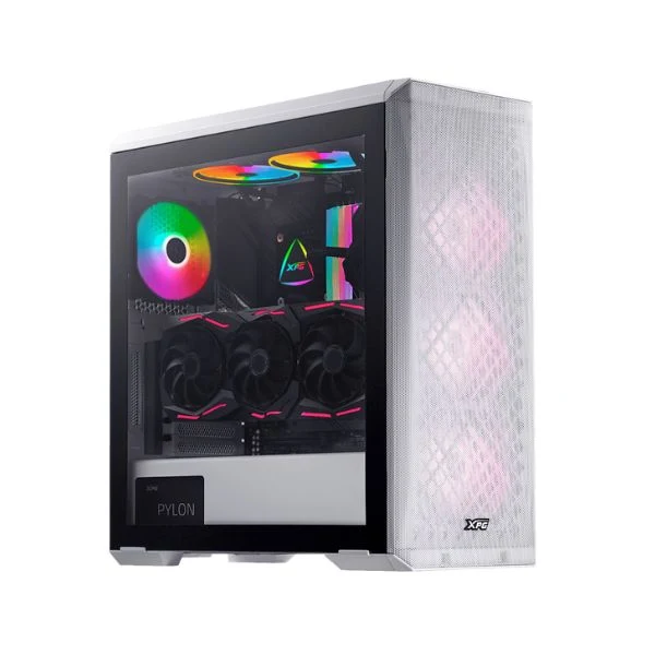 Case XPG DEFENDER Blanco Mini-ITX, Micro-ATX, ATX, E-ATX, CEB, EEB 2x USB/HD AUDIO/ Vidrio Templado