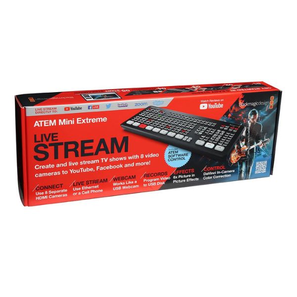 Switcher Blackmagic Design ATEM Mini Extreme HDMI para Streaming en Vivo – SWATEMMINICEXT - Image 4