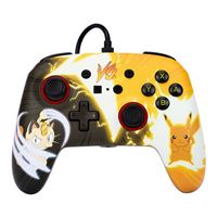 Control con cable PowerA para Nintendo Switch - Pokémon: Pikachu vs. Meowth