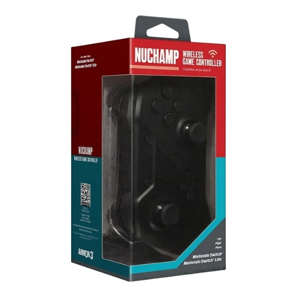 Control inalámbrico Armor3 NuChamp para Nintendo Switch y Switch Lite con botones traseros remapeables - M07467-BK - Negro - Image 3
