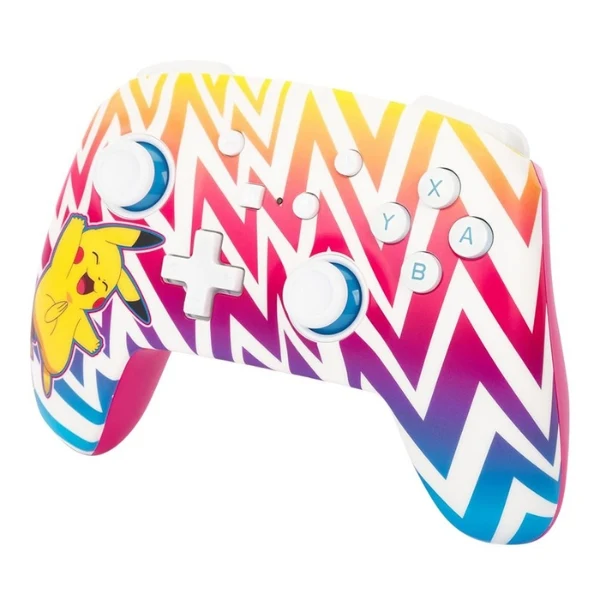 Control PowerA Enhanced Controller para Nintendo Switch Pikachu Vibrant con Cable Desmontable - NSGP0262-01 - Blanco/Morado - Image 3