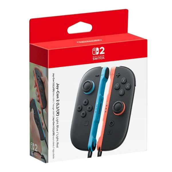Control Nintendo Joy-Con 2 Set de 2 para Switch 2 con Motion Controls HD Rumble y Botón C - 45496885892 - Azul Claro/Rojo Claro - Image 4