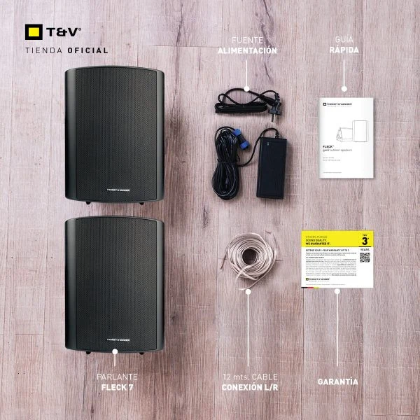 Cornetas Thonet & Vander 300W Bluetooth 70W Fleck 7 Tws 2Nd Black - Image 3