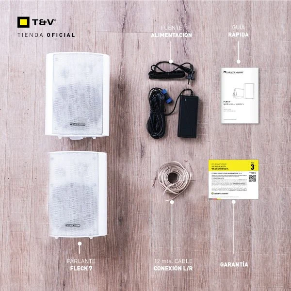 Cornetas Thonet & Vander 300W Bluetooth 70W Fleck 7 Tws 2Nd White - Image 3