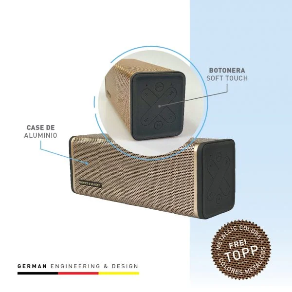 Cornetas Thonet & Vander 75W Bluetooth + Aux 3.5Mm Frei Topp Gold - Image 2