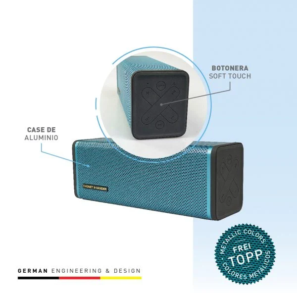 Cornetas Thonet & Vander 75W Bluetooth + Aux 3.5Mm Frei Topp Ozean - Image 2