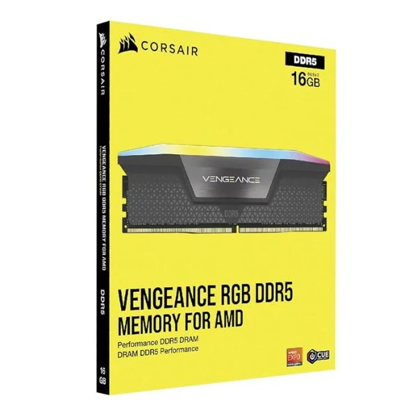 Memoria RAM Corsair 64GB (2x32GB) DDR5 6000MHz VENGEANCE RGB – Para PC - Image 2