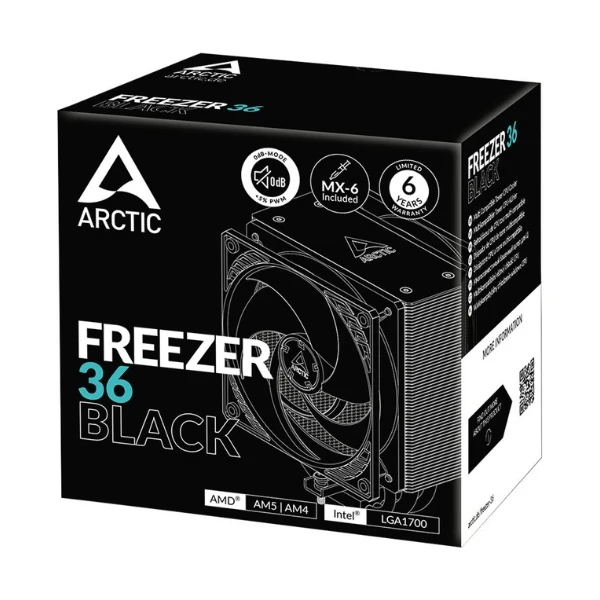 CPU Cooler Arctic Cooling Freezer 36 - 56.3 CFM - 22 dBA - Negro - Image 5