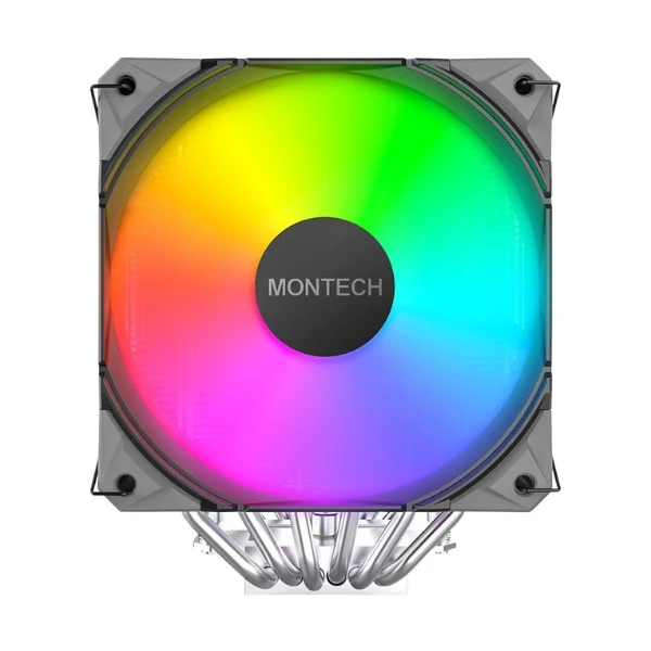 CPU Cooler Montech NX600 ARGB Tower - ARGB - 85.09 CFM - 34.17 dBA - Negro - Image 2