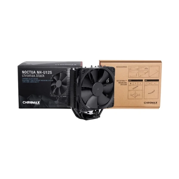 CPU Cooler Noctua NH-U12S chromax.black - 64.97 CFM - < 22 dBA - Negro - Image 4